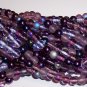 LILAC MIX Czech  8mm DRUK Beads 50
