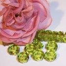 OLIVENE Fire Polish 6x3mm Faceted Rondelles q.25