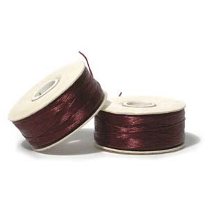 NYMO Nylon Beading Thread SIZE B BURGUNDY 72 yards