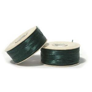 NYMO Nylon Beading Thread SIZE B EVERGREEN 72 yards