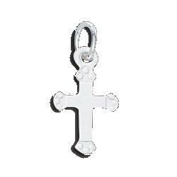 CROSS CHARM - STERLING SILVER