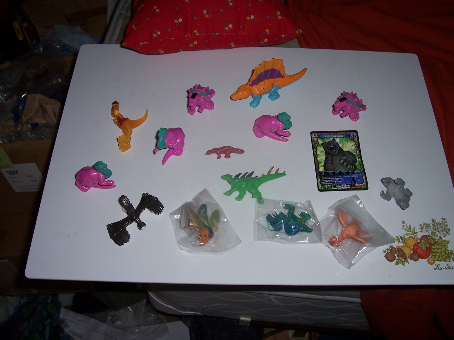 DINOSAUR MONSTER IN MY POCKET PREHISTORIC TOY LOT PURPLE MIMP