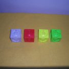 LOT OF FOUR FORCE CUBES PUZZLE DEFORMED CENTROSPERE SINGLE COLOR # 1