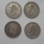 1923 Old British silver coins.
