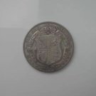 1924 British half crown coin.