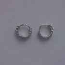 S925 silver small huggie hoop earrings. Two pairs earrings in a pack for sale.