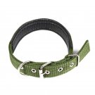 Nylon Adjustable Dog Collar for Dog training。   green