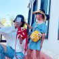 Girl's small canvas shoulders bag, for girl's shopping travel and school [Red bag]