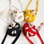 Girl's small canvas shoulders bag, for girl's shopping travel and school [Black bag]