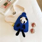 Girl's small canvas shoulders bag for girl's shopping travel and school.[Blue bag]