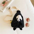 Girl's small canvas shoulders bag for girl's shopping travel and school.[Black bag]