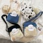Girl's small canvas shoulder, bag for girls shopping travel and school [Free doll]