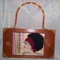 RETRO DESIGN SEVENTIES LADY ON A CIGAR BOX PURSE