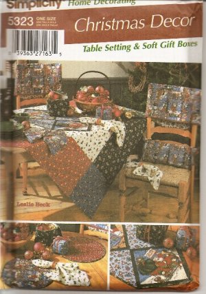 SIMPLICITY TABLE SETTING & SOFT GIFT BOXES PATTERN 5323