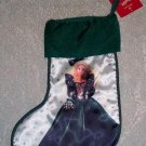 BARBIE 1995 GREEN CHRISTMAS STOCKING~LIKE NEW