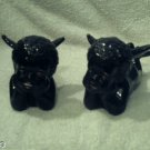 Black and Gold Ceramic Angels