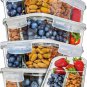 Glass Containers 5 Pack w/compartments