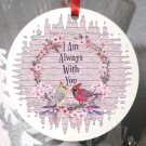 Ready to Press Sublimation Transfer - Cardinal Wreath I Am Always With You
