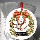 Ready to Press Sublimation Transfer - Wreath With Swinging Snowman