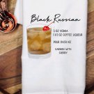 Ready to Press Sublimation Transfer - Cocktail Drink Recipe - Black Russian