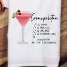 Ready to Press Sublimation Transfer -  Cocktail Drink Recipe - Cosmopolitan