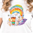 Ready to Press Sublimation Transfer - Hippie Gnome With Cup