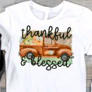 Ready to Press Sublimation Transfer - Fall Truck Thankful & BLessed