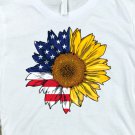 Ready to Press Sublimation Transfer - Patriotic Sunflower