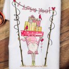 Ready to Press Sublimation Transfer - Valentine Gnome With I Love You Garland