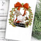 Ready to Press Sublimation Transfer - Wreath With Gnome Santa