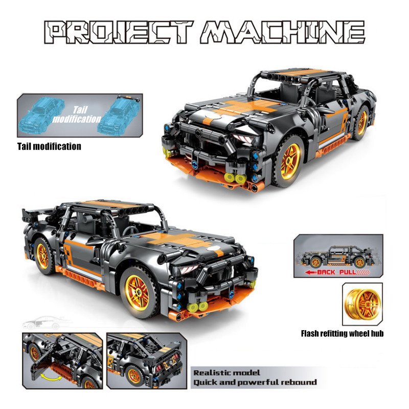 Champion Racing Car Building Blocks Sets Super Sports Car Racing 505Pcs