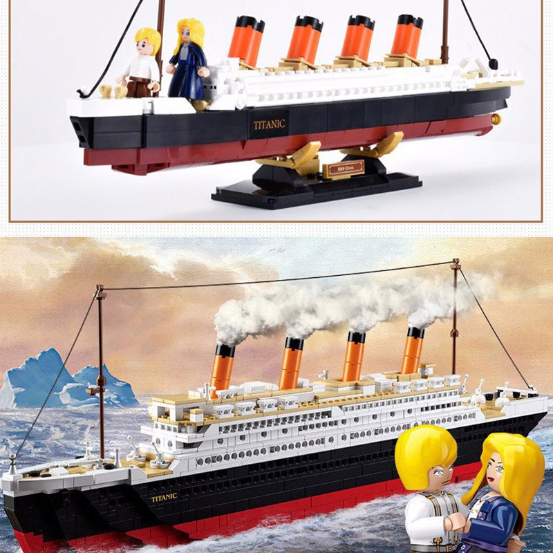 Technical Titanic Movie Series Sea Transport Cruise Ship Model 481pcs