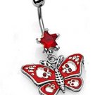 GOTHIC RED BUTTERFLY