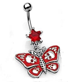 GOTHIC RED BUTTERFLY