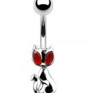 CAT w/DANGLE BODY RED EYES