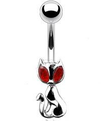 CAT w/DANGLE BODY RED EYES