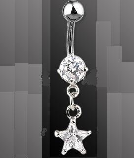 GEM STAR NAVEL RING