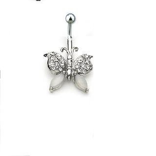 BUTTERFLY w/CLEAR CZ GEMS