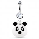 Hardened Clay Panda Bear Dangle