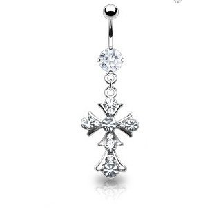 Paved Vintage Cross Dangle