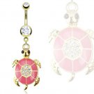 Gold Plated Turtle Navel Ring
