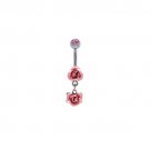 DOUBLE DANGLE PEACH ROSES