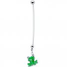 Green Frog Pregnancy Belly Ring