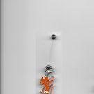 Pregnancy Dangling "Little Devil" CZ Navel Ring