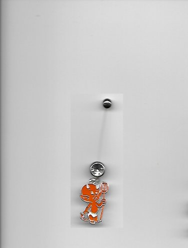 Pregnancy Dangling "Little Devil" CZ Navel Ring