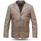 Premium Handmade Men's Real Lambskin Leather Blazer Jacket Slim Fit Coat Size XS - 3XL