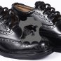 Scottish Ghillie Brogue KILT Shoes - Short Black Leather KILT Shoes UK Size - 7