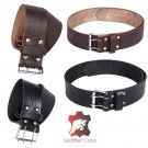 Premium Handmade Leather KILT BELT, Trinity Knot Embossed, Belt Double Prong Belt