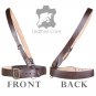 Sam Browne Genuine Leather Belt British Military With Crossover Shoulder Strap Waist Size 32 - 50