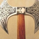 Handmade Carbon Steel Axe Medieval Warrior Double Headed Battle Christmas Gift